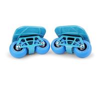 FreeSkates Portable Roller Road Drift Skates Plate, with Aluminum Alloy Deck Non-Slip, Board Split Skateboard with PU Wheels High-end Bearings (Blue)