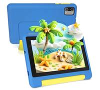 Freeski 7 Inch Android 13 Kids Tablet, 8GB+64GB(128GB Expandable), 1024x600 HD Screen, 2500mAh, 0.3MP+2MP Dual Camera, WiFi 6, BT5.2, Parental Controls, Tablet for Kids with Shockproof Case(Blue)