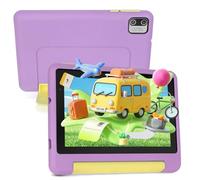 Freeski Kids Tablet 7 inch Tablet for Kids 3-7 Ages 64GB Storage with Parental Controls, Impact Resistant Case, Wi-Fi, Bluetooth, Type-C-Purple
