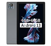 Freeski Tablets 10 inch android,6(2+4) GB RAM+64GB ROM Tablet with 5MP+8MP Dual Camera, Quad-Core Processor, 1280 * 800 HD Display, 5000mAh, WiFi, Bluetooth Type-C (Gray)
