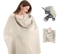 FreeSkill Nursing Cover, Adjustable Cotton Breastfeeding Scarf for Mum