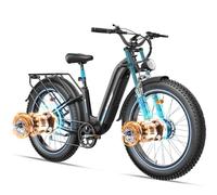 FREESKY 2025 Ranger Dual Motor 160 Nm Electric Bike All-Terrain Ebike - 48V 23Ah Removable Battery, 26" Fat Tire Mountain Bike with Hydraulic Disc Brake,95Miles Long Range Commuter Bicycle for Adult