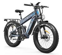 FREESKY 2026 Alaska Pro Dual Battery Electric Bike for Adults, 48V 45AH 200 Miles Long Range Dirt E Bike, 26" Fat Tire Fast Mountain EBike, Full Suspension & Hydraulic Brakes UL 2849 Certified by TÜV