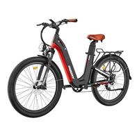 FREESKY Electric Bike, Dual Battery 48V 30A, 120 Miles(190KM) Long Range, Step-Thru ebike for Adults with 7-Speed Electric Bicycle Torque Sensor Full Suspension E-bike Commuting City Beach Snow