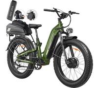 FREESKY Ranger AI Dual Motor Electric Bike for adults 26" fat tire ebike | 210Nm,105mile long range,Full suspension EAPC e bike,Step-thru,Mountain,hunting,off-road,commuter,pedal assist,all terrain