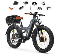 FREESKY Warrior Dual Motor 120 Mile 240NM Electric Mountain Bike for Adults