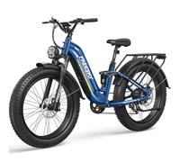FREESKY Wildcat electric bike 170KM Long Range e bike 1200WH Battery Pedal Assist Ebike 26" Fat Tyre Full Suspension Electric Dirt bike for Adult Menwith Throttle, Powerful motor for Commute Mountain