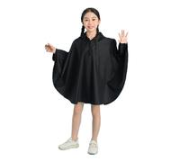 Freesmily cute raincoat kids raincoat raincoat rain poncho jacket coat for girls boys boys, Black/White, 122-128