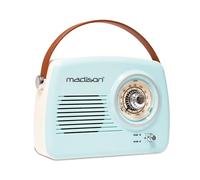 FREESOUND-VR30 - MADISON - Vintage Long Battery Radio with Bluetooth and FM - 30W - Light Blue