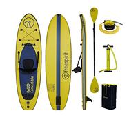 FREESPIRIT Dagon 10ft Convertible Stand-up Inflatable Paddle Board Set with Seat to Convert to a Kayak, Ideal for Lakes, Rivers & Small Wave Sea Riding, includes Paddle, Pump, Leash & Carry Bag