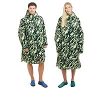 FREESPIRIT Unisex Aquarobe Pro Waterproof Jacket with Hood, Fleece Lining & 2 Zipped Pockets (UK, Alpha, L, XL, Regular, Regular, Camo Green)