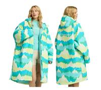 FREESPIRIT Unisex Aquarobe Pro Waterproof Jacket with Hood, Fleece Lining & 2 Zipped Pockets (UK, Alpha, S, M, Regular, Regular, Blue/Green)
