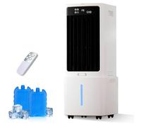 Freestanding 12L Evaporative Cooler, 800 m³/h Windowless Humidifier with Remote, 12H Programmable Timer, 90° Swing for Bedroom