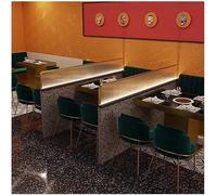 Freestanding 1pcs Office Desk Privacy Divider, Stainless Steel Changhong Glass Partition, Restaurant Screen Privacy(80x25cm)