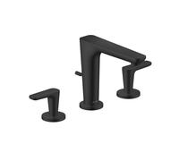 Freestanding 2 Handle Basin Tap Axor Citterio C 3-hole, with pull-out waste fitting, 125 Black Mat 49060670