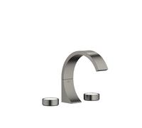 Freestanding 2 Handle Basin Tap Dornbracht CYO 3 holes, Waste fitting 198mm Brushed Dark Platinum 20713811-99