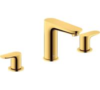 Freestanding 2 Handle Basin Tap Duravit Wave with pull cord, 326x131x176mm Burnished Gold WA1060005034