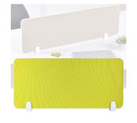 Freestanding Acoustic Desk Divider Yellow Privacy Panel for Office Soundproof Workstation Partition Sound Absorbing Desk Shield for Enhanced Privacy and Focus