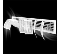 Freestanding Air Vent Deflector, Air Conditioner Deflector with 360° Adjustable Angle, Air Conditioner Deflector, Air Conditioner Baffle Shield with Anti-condensation, for Central Air Conditioning