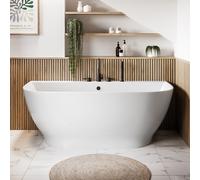 Freestanding Back to Wall Double Ended Bath 1650 x 780mm - Manilla