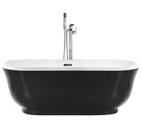 Beliani Freestanding Bathtub Tesoro 1700 X 770 mm Black