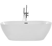Beliani Freestanding Bathtub NEVIS 1700 x 800 mm White, White