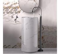 Freestanding Bath Tap 360° Rotation Single Lever Bathroom Bathtub Tap Gooseneck,Grey