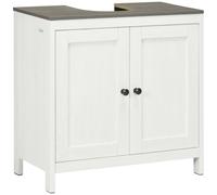 Kleankin Freestanding Under Sink Cabinet W/ Adjustable Shelf, White