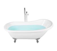 Beliani Freestanding Bathtub Cayman 1530 X 770 mm White