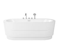 Beliani Freestanding Bathtub Empresa With Fixtures 1700 X 800 mm White