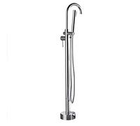 Freestanding Bathtub FaucetAll Copper Retro Tub Filler Hot & Cold Water Mixer Tap with Shower Head FloorStanding Shower Faucet Vintage Bathroom Fixture