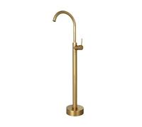 Freestanding Bathtub FaucetBrushed Nickel SingleHandle Hot & ColMixer Tap for BathroomStylish Column Water Faucet for Basin & Wash Tub (G3/8in)