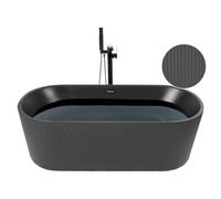 Beliani Freestanding Bathtub GOCTA 1690 x 800 mm Black, Black
