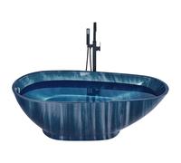 Freestanding Bathtub RIOJA 1700 x 800 mm Navy Blue