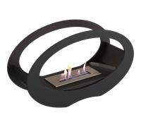 KRATKI ECHO Ethanol Fireplace, Freestanding Real-Fire Fireplace, 15 cm Flames