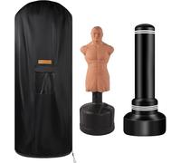 Freestanding Boxing Bag Cover, Outdoor Waterproof and Sunproof, Heavy-Duty Boxing Bag Protector, Full Coverage of 420D Oxford Cloth, Suitable for Outdoor Stand-Up Box Bags, 43.30"Hx 28.34"D