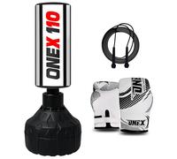 Freestanding Boxing Set for Kids - Punching Bag with Boxing Gloves - Perfect for MMA & Kickboxing Training, Strength Building & Fitness Fun (Black)