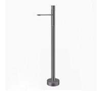 Freestanding Brass Bathtub Faucet with Hot & Cold Water Gray Floor-Mounted Bathroom Sink Mixer Tap for Bathtub & Kitchen Modern Bathroom Fixture