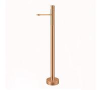 Freestanding Brass Bathtub Faucet with Hot & Cold Water, Rose Gold Floor-Mounted Bathtub Tap, Stylish Sink Faucet for Bathroom & Kitchen