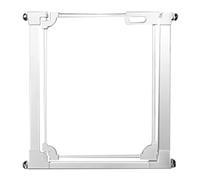 Freestanding Clear Acrylic Pet Gate with Wall Protectors Auto Close Hold Open Safety Gate for Stairs Doorways and Home Easy Installation 73 84.9 x 77cm