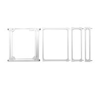 Freestanding Clear Acrylic Pet Gate With Wall Protectors Auto Close Hold Open Safety Gate for Stairs Doorways and Home Easy Installation((169-180.9) x77cm)