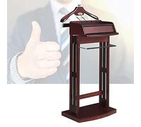 Freestanding Coat Rack Bedroom Valet Stand Clothing Hanger with Guiding Rail for Bathroom Office and Bedroom - Dimensions H 120cm x L 48cm x P 46cm