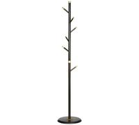HOMCOM Coat Rack Bamboo Coat Stand with Round Base for Handbags | TJ Hughes
