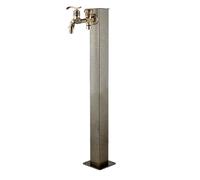 Freestanding Column Faucet Garden Floor Mount Water Tap,Outdoor Anti-Freeze Water Pipe Vertical Watering Fountain Irrigation Post,Yard Water Dispenser Hydrant Water Feature Fountain