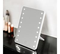 (Freestanding) Cosmetic Free Standing Mirror LED Light Travel Makeup Shaving Dressing Table