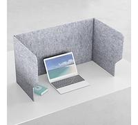 Freestanding Desk Divis 24" 32" 40" Acoustic Privacy Panels Sound Absing Desktop Partits for Remote Work Office Cubicle and Home Worpace (100cm)