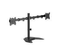 Freestanding Desk Mounted Monitor Arms - Dual - Black