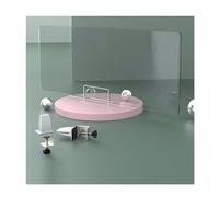 Freestanding Desk Privacy Divider Panel - Clear Frosted Acrylic Clamp-On Partition for School Classrooms Student Workstations and Tabletop Use (50x100CM)