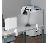 Freestanding Desk Privacy Screen - Frosted Acrylic Office Dividerfor Classrooms & Student Workspaces - Enhances Focus & Privacy Ideal for Productive Environments