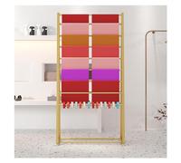 Freestanding Display Holder Rack for Wrapping Paper, Sewing Fabric, Scarf, Ribbons - Double Sided Multi-Tier Crafts Dispenser Organizer Shelf for Ribbons, Cellophane, Vinyl Rolls